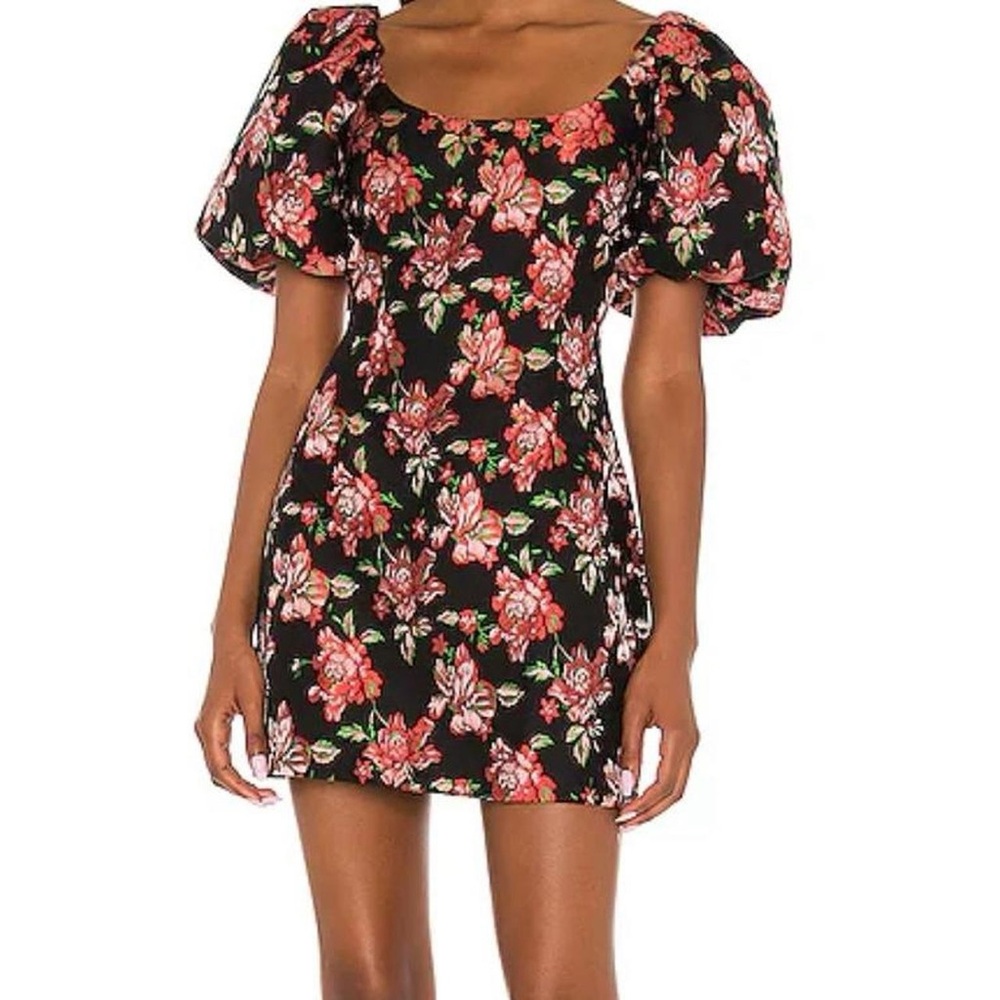 MINKPINK Black Floral Mini Dress